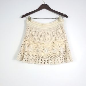 MISS KELLY 1999 Crochet Mini Skirt